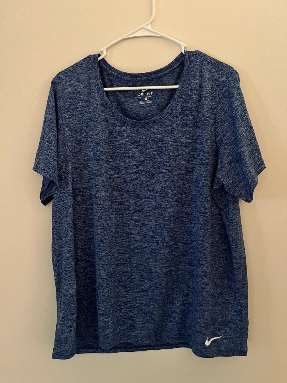 Nike Dri-FIT Heathered Navy Athletic Tee Women’s 2X
